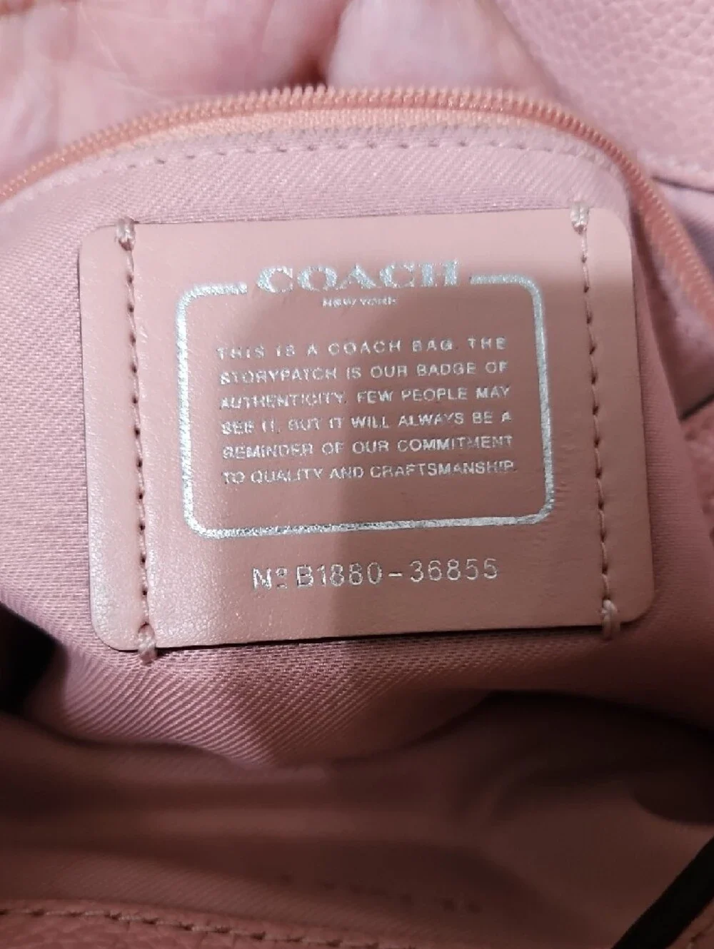 Coach EUC Lexi Pink Pebbled Leather Shoulder Bag with Chain Straps - Picture 12 of 12